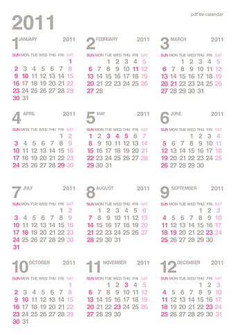pdf de calendar