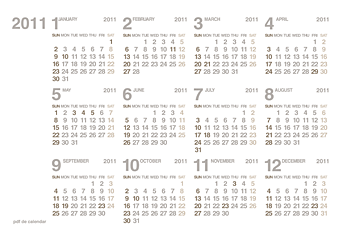 pdf de calendar