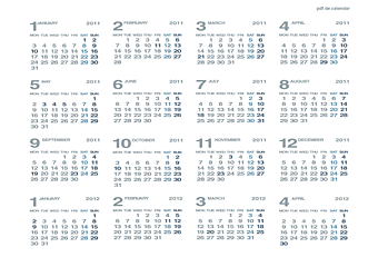 pdf de calendar