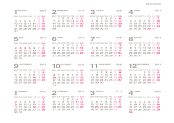 pdf de calendar