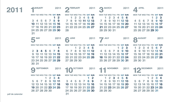 pdf de calendar