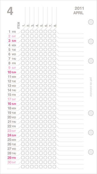 pdf de calendar