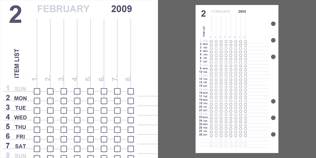 Pdf De Calendar 110 毎日の習慣チェックシート